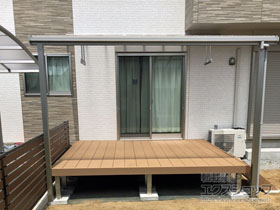 のテラス屋根 ソラリア F型 テラスタイプ 単体 積雪〜20cm対応 施工例