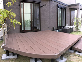 のウッドデッキ リウッドデッキ 200 ※斜め加工 施工例