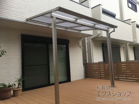 のテラス屋根 ソラリア F型 テラスタイプ 単体 積雪〜20cm対応 施工例