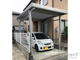 のカーポート ジーポートneo Aタイプ 角柱4本柱 積雪〜100cm対応 施工例