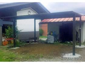 のカーポート ソリッドポート ワイド 積雪〜20cm対応 施工例