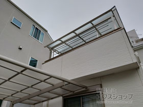 のバルコニー・ベランダ屋根 ソラリア R型 屋根タイプ 単体 積雪〜20cm対応 施工例