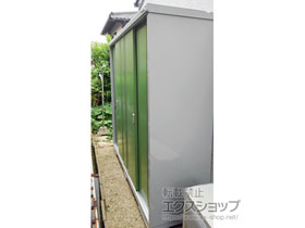 の物置・屋外倉庫 シンプリー 一般型 2160×615×1903（MJX-216E） MJX-216E-LG 施工例