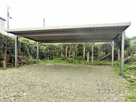 のカーポート テリオスポートIII 1500 3台用 角柱4本柱 積雪〜50cm対応 施工例