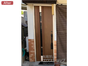 の機能門柱・ポスト ルシアスポストユニット BN01型※宅配ポスト ルシアス宅配ポスト1型：前入れ・後出し（L）（受領印付き） 施工例