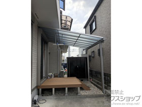 のテラス屋根 ソラリア F型 テラスタイプ 単体 積雪〜20cm対応 施工例