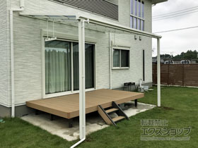 のテラス屋根 ソラリア F型 テラスタイプ 単体 積雪〜20cm対応 施工例