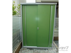 の物置・屋外倉庫 シンプリー 一般型 1320×905×1903 MJX-139E-P-【LG】 施工例