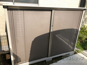 の物置・屋外倉庫 グランプレステージジャンプ 1879×750×1400 GP-197C-F-CB 施工例