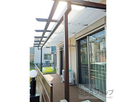 のテラス屋根 サザンテラス (パーゴラ仕様) テラスタイプ 単体 積雪〜20ｃｍ対応 施工例