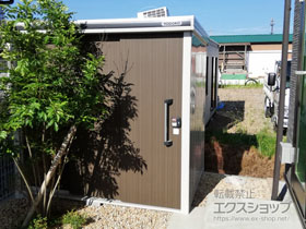 の物置・屋外倉庫 エルモ 積雪型 2220×1520×2120 LMDS-2215-DW 施工例