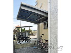 のサイクルポート・駐輪場 フーゴRミニ (ラウンドスタイル) 積雪〜20cm対応 施工例