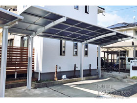 のカーポート ネスカR (ラウンドスタイル) 延長 積雪〜20cm対応 施工例