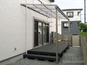 のテラス屋根 ソラリア F型 テラスタイプ 単体 積雪〜20cm対応 施工例