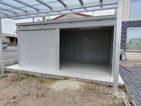 の物置・屋外倉庫 ドマール連続 土間タイプ 一般型 2連棟（FXN-80HDL） 施工例