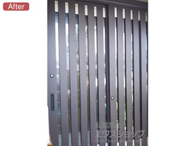 の玄関ドア リシェント玄関引戸 PG仕様 2枚建戸 ランマ無し 15型（縦通し） 施工例