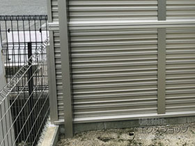 のフェンス・柵 【A】イーネットフェンス1F型 自由柱施工 施工例