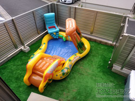 のフェンス・柵 ミエーネフェンス 目隠しルーバータイプ 自由柱施工 施工例