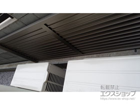 のフェンス・柵 プレスタフェンス 5型 横目隠し フリーポールタイプ 施工例