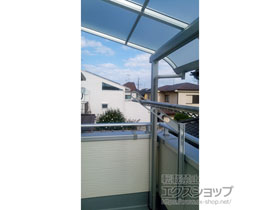 のバルコニー・ベランダ屋根 ソラリア R型 屋根タイプ 単体 積雪〜20cm対応 施工例