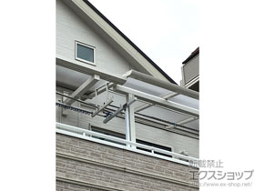 のバルコニー・ベランダ屋根 ソラリア F型 ルーフタイプ 単体積雪〜20cm対応 施工例