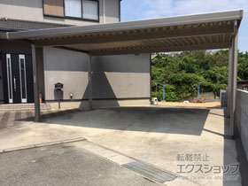 のカーポート テリオスポートIII 900 2台用 角柱4本柱 積雪〜30cm対応 施工例