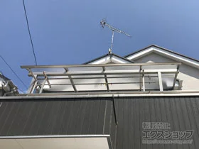 YKKAPのバルコニー屋根 ソラリア R型 屋根タイプ 単体 積雪～20cm対応 施工例