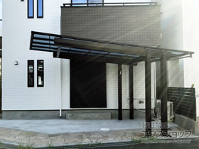 のカーポート エフルージュEX 後方支持タイプ 積雪〜20cm対応 施工例