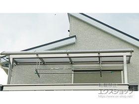 のバルコニー・ベランダ屋根 ソラリア R型 屋根タイプ 単体 積雪〜20cm対応 施工例