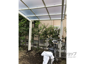 のサイクルポート・駐輪場 フーゴRミニ (ラウンドスタイル) 積雪〜20cm対応 施工例