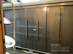 タクボの物置・収納・屋外倉庫 Mr.ストックマンダンディ 一般型 3600×1590×2110（ND-3615） ND-3615-B 施工例