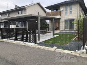 のカーゲート アルシャインII PG型R(ペットガード) Aタイプ ノンレール 両開き*600W 施工例