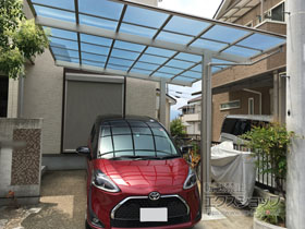 のカーポート エフルージュ プラス マテリアルカラー　積雪〜20cm対応 施工例