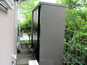 の物置・屋外倉庫 ナイソーシスター　1940×720×1903（KMW-197E-P） KMW-197E-P 施工例