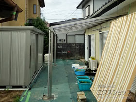 のテラス屋根 ソラリア F型 テラスタイプ 単体 積雪〜20cm対応 施工例