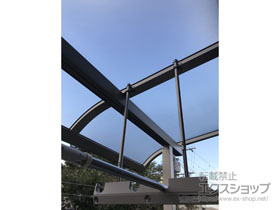 のバルコニー・ベランダ屋根 スピーネ R型 屋根タイプ 単体 積雪〜20cm対応 施工例