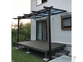 のテラス屋根 サザンテラス (パーゴラ仕様) テラスタイプ 単体 積雪〜20cm対応 施工例