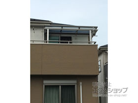 のバルコニー・ベランダ屋根 ソラリア F型 屋根タイプ 単体 積雪〜20cm対応 施工例