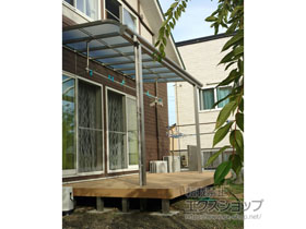 のテラス屋根 ソラリア R型 3000 テラスタイプ 単体 積雪〜100cm対応 施工例