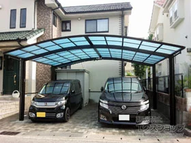 YKKAPのカーポート レイナツインポートグラン　積雪～20cm対応 施工例
