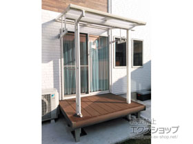 のテラス屋根 ソラリア F型 テラスタイプ 単体 積雪〜20cm対応 施工例