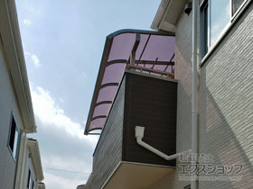 のバルコニー・ベランダ屋根 ソラリア R型 屋根タイプ 単体 積雪〜20cm対応 施工例