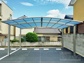 のカーポート ネスカR (ラウンドスタイル) ワイド 積雪〜20cm対応 施工例