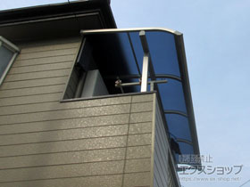 のバルコニー・ベランダ屋根 ソラリア R型 屋根タイプ 単体 積雪〜20cm対応 施工例