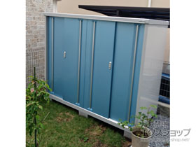 の物置・屋外倉庫 シンプリー 一般型 1940×905×1603 MJX-199D-P-AB 施工例