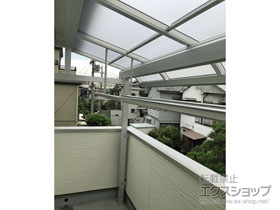 のバルコニー・ベランダ屋根 ソラリア R型 屋根タイプ 単体 積雪〜20cm対応 施工例