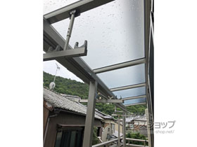 のバルコニー・ベランダ屋根 ソラリア F型 屋根タイプ 連棟 積雪〜20cm対応 施工例