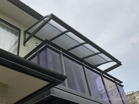 のバルコニー・ベランダ屋根 スピーネ R型 ルーフタイプ 単体 積雪〜20cm対応 施工例