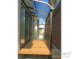 のテラス屋根 ソラリア R型 テラスタイプ 単体 積雪〜20cm対応 施工例