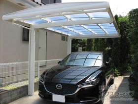 のカーポート フーゴAプラス (アーチスタイル) 積雪〜20cm対応 施工例